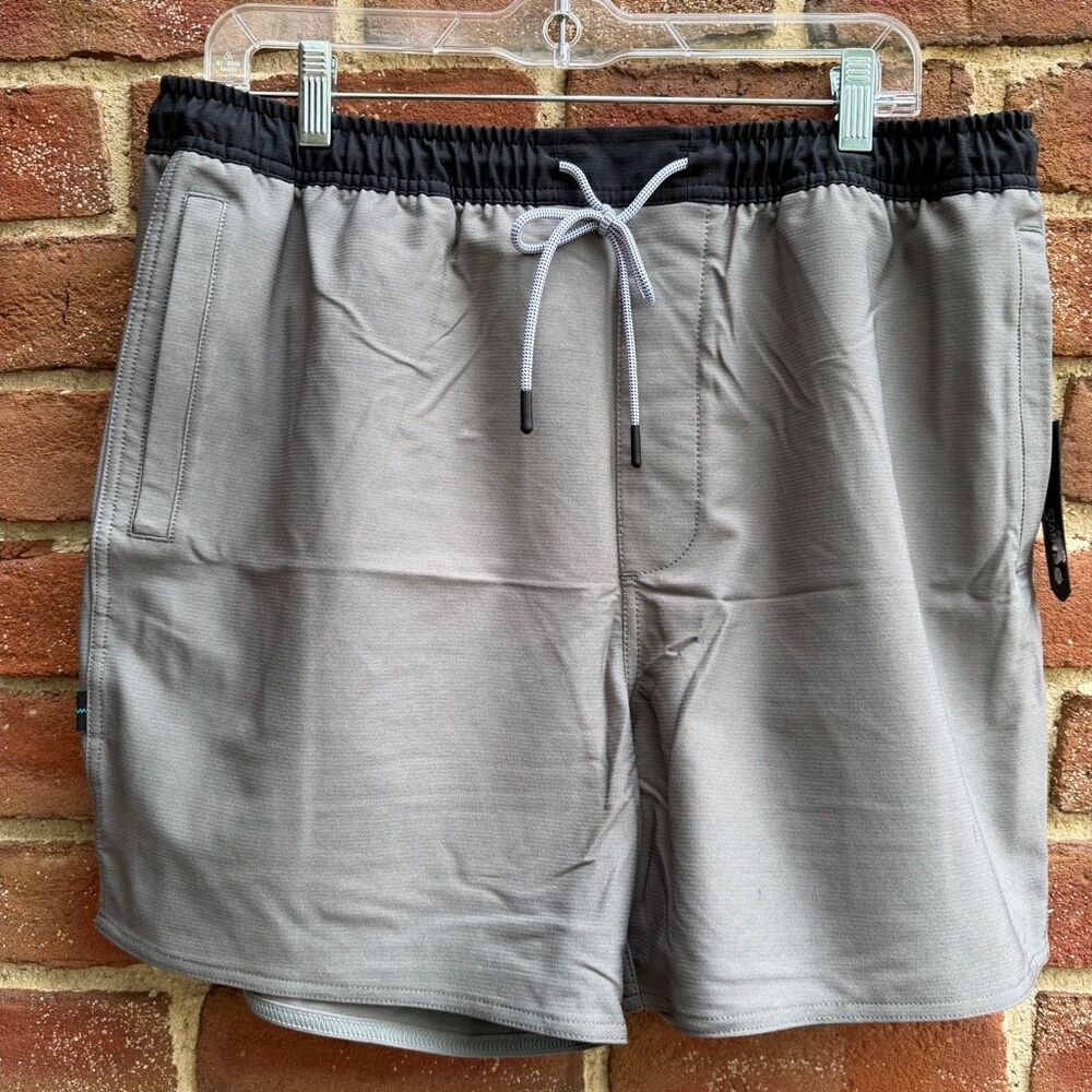 Stance FreshTek Complex 5" Short Charcoal Drawstring Small NWT